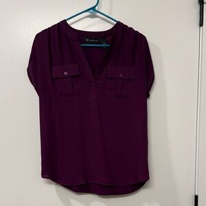 INC International Concepts Deep Purple Blouse